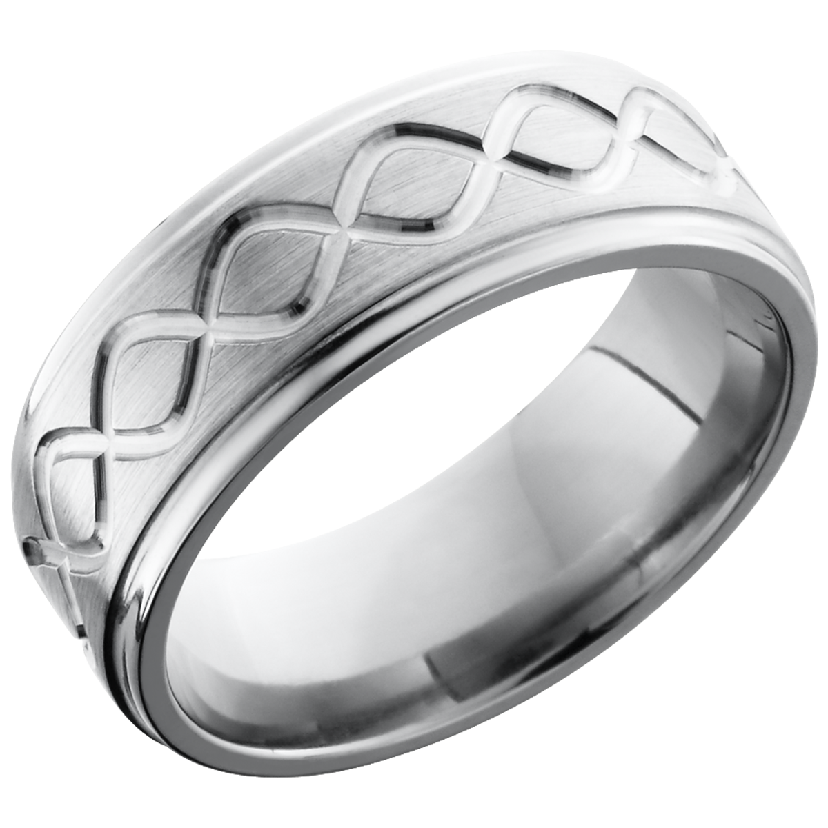 lashbrook titanium collection titanium 8mm flat band