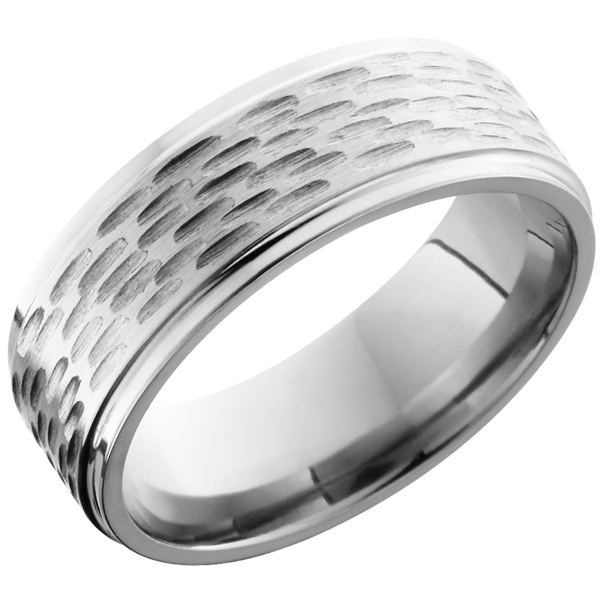 lashbrook titanium collection titanium 8mm flat band