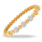 doves diamond fashion collection 18k yellow gold diamond bangle B9164