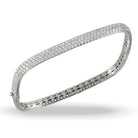 doves diamond fashion collection 18k white gold diamond bangle B9179