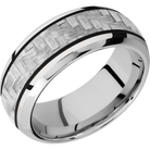 Carbon Fiber Wedding Band With Polish Finish