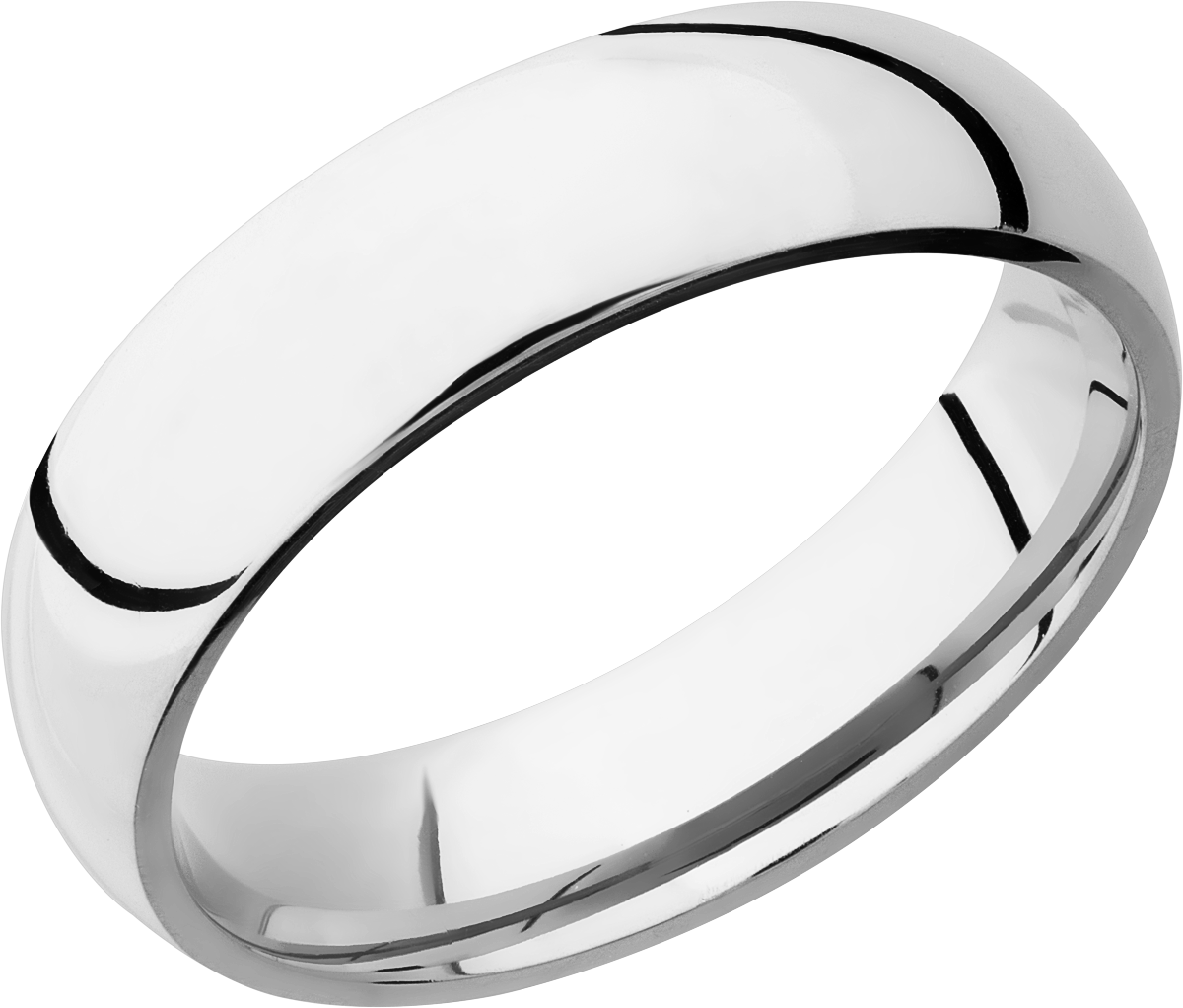 lashbrook cobalt chrome 6mm domed band