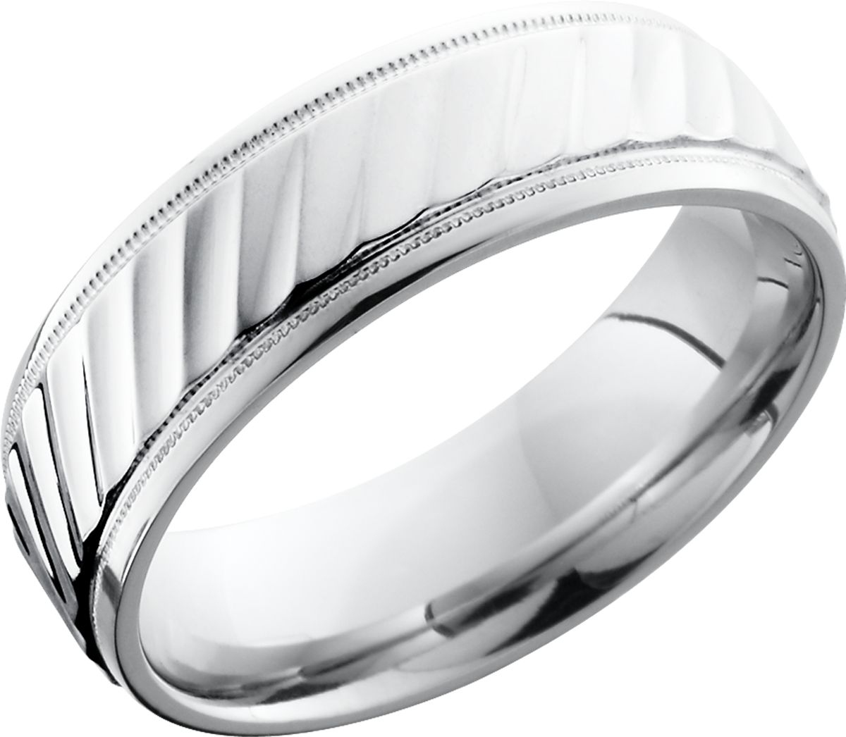 lashbrook cobalt chrome 7mm beveled band