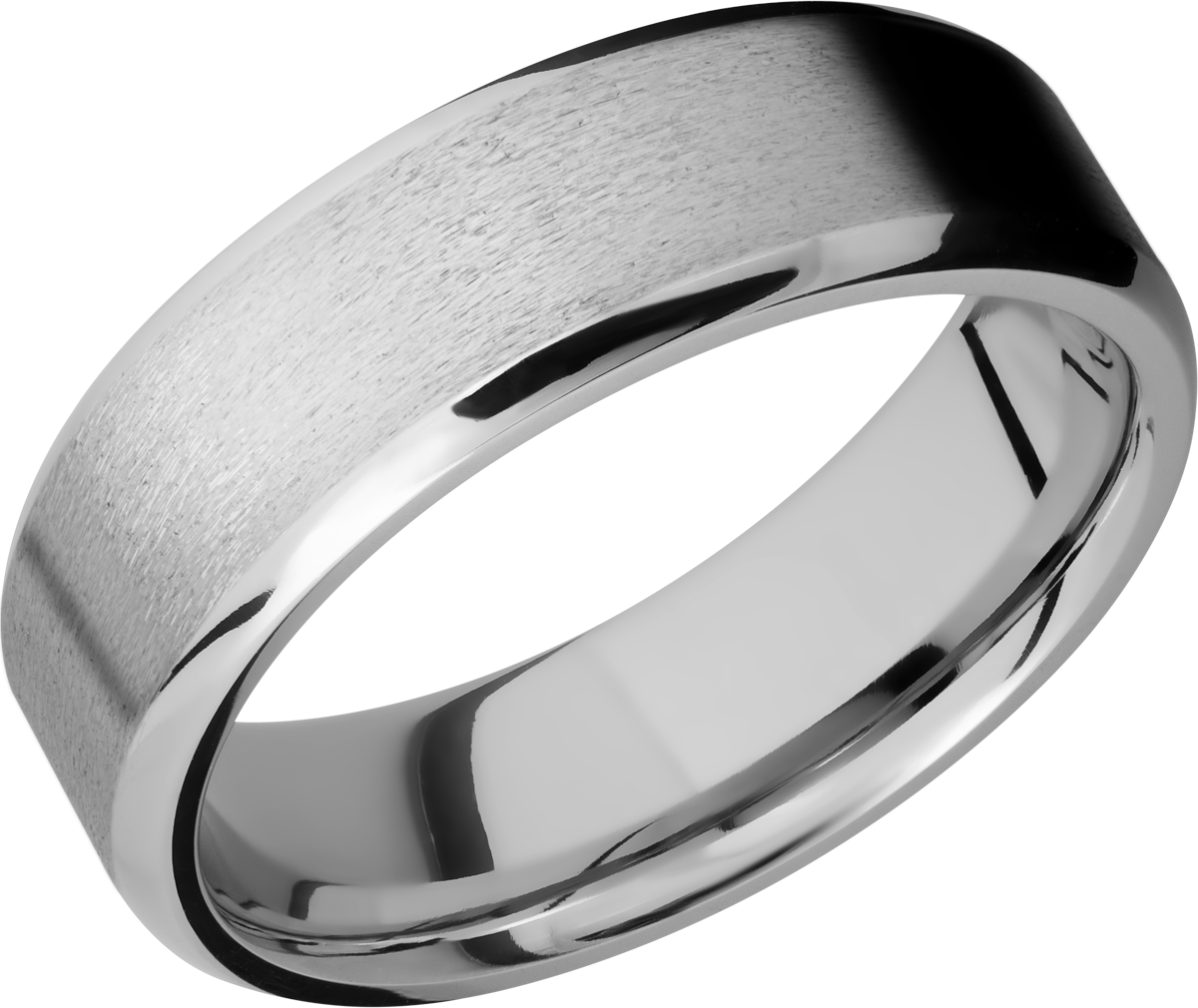 lashbrook cobalt chrome 7mm beveled band