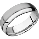 14Kw Wedding Band With Sand & Polish Finish
