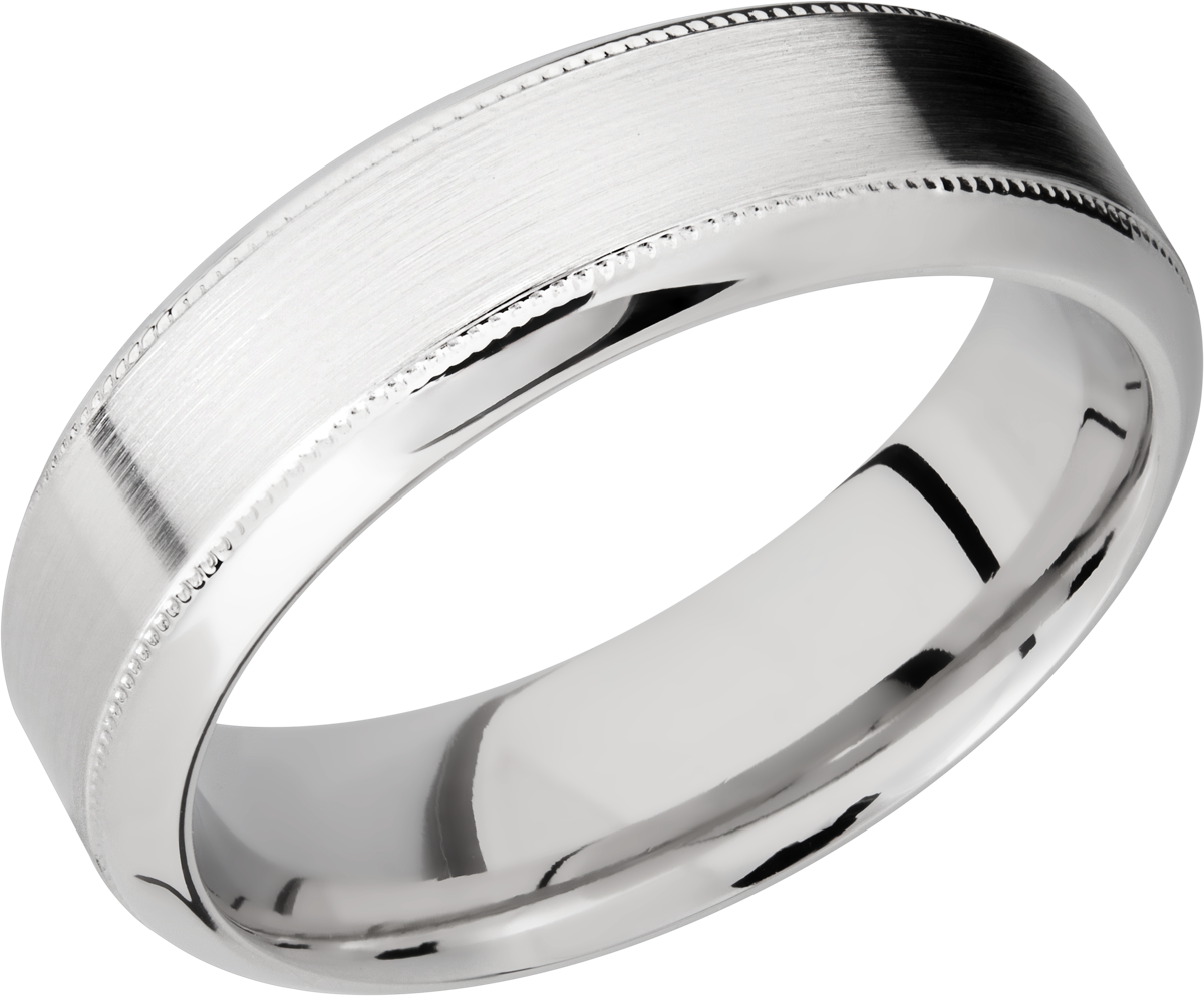 lashbrook cobalt chrome 7mm beveled band