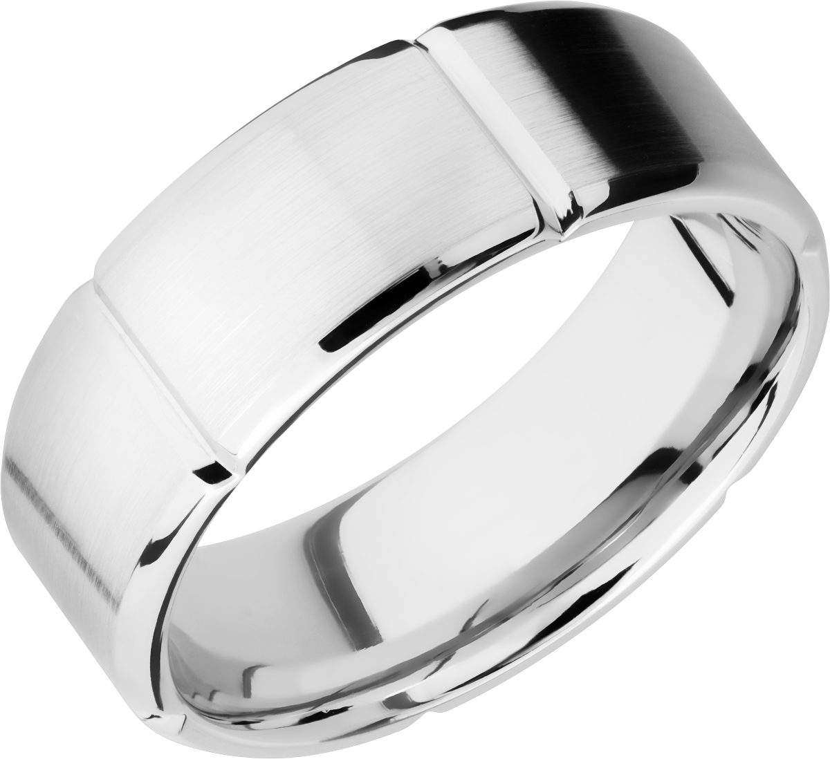 lashbrook cobalt chrome 8mm beveled band