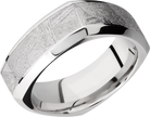 lashbrook meteorite cobalt chrome 8mm square beveled band