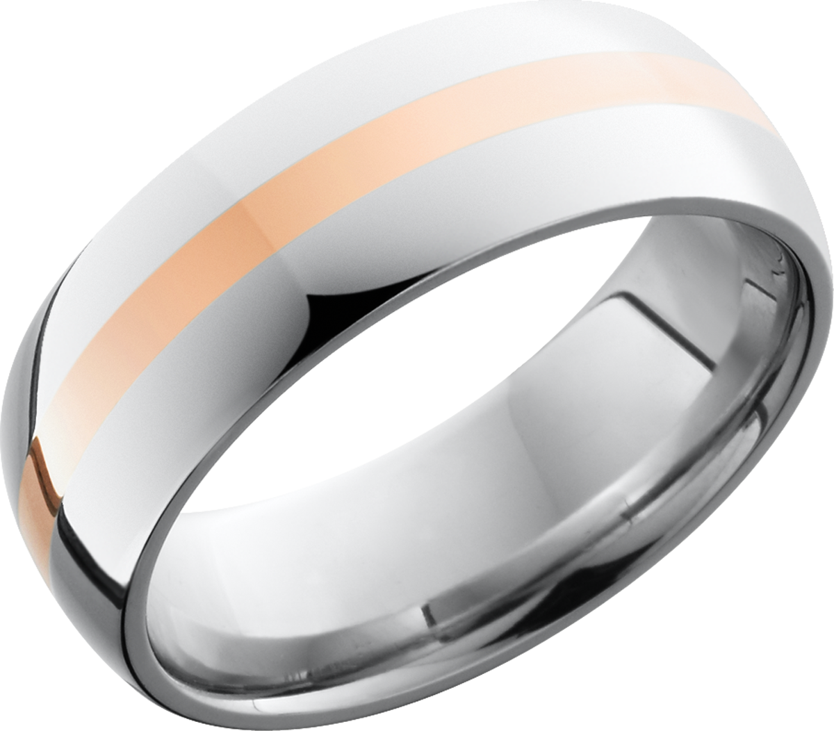 lashbrook cobalt chrome 8mm domed band