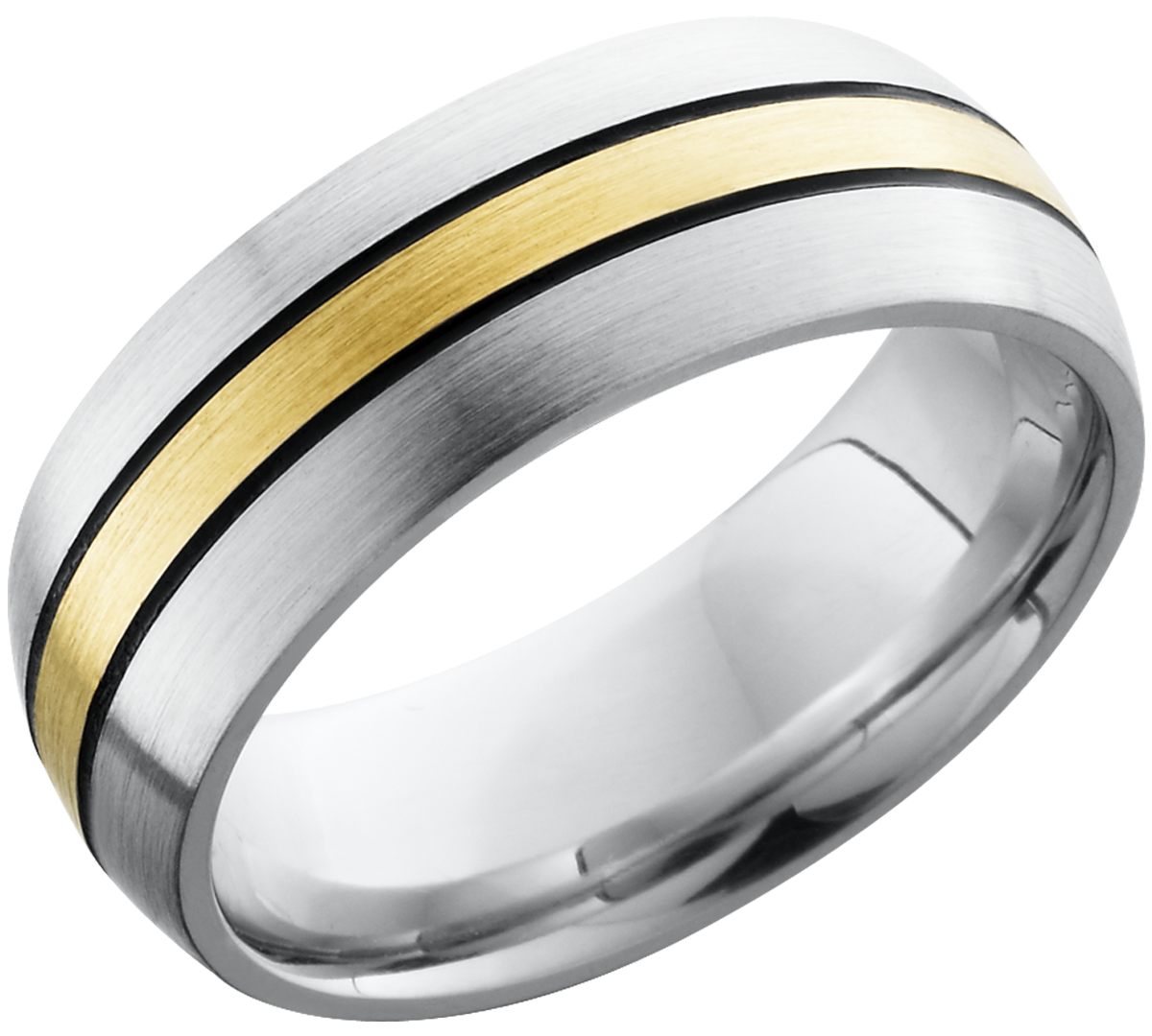 lashbrook cobalt chrome 8mm domed band