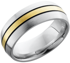 lashbrook cobalt chrome 8mm domed band