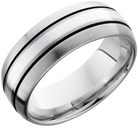 lashbrook cobalt chrome 8mm domed band