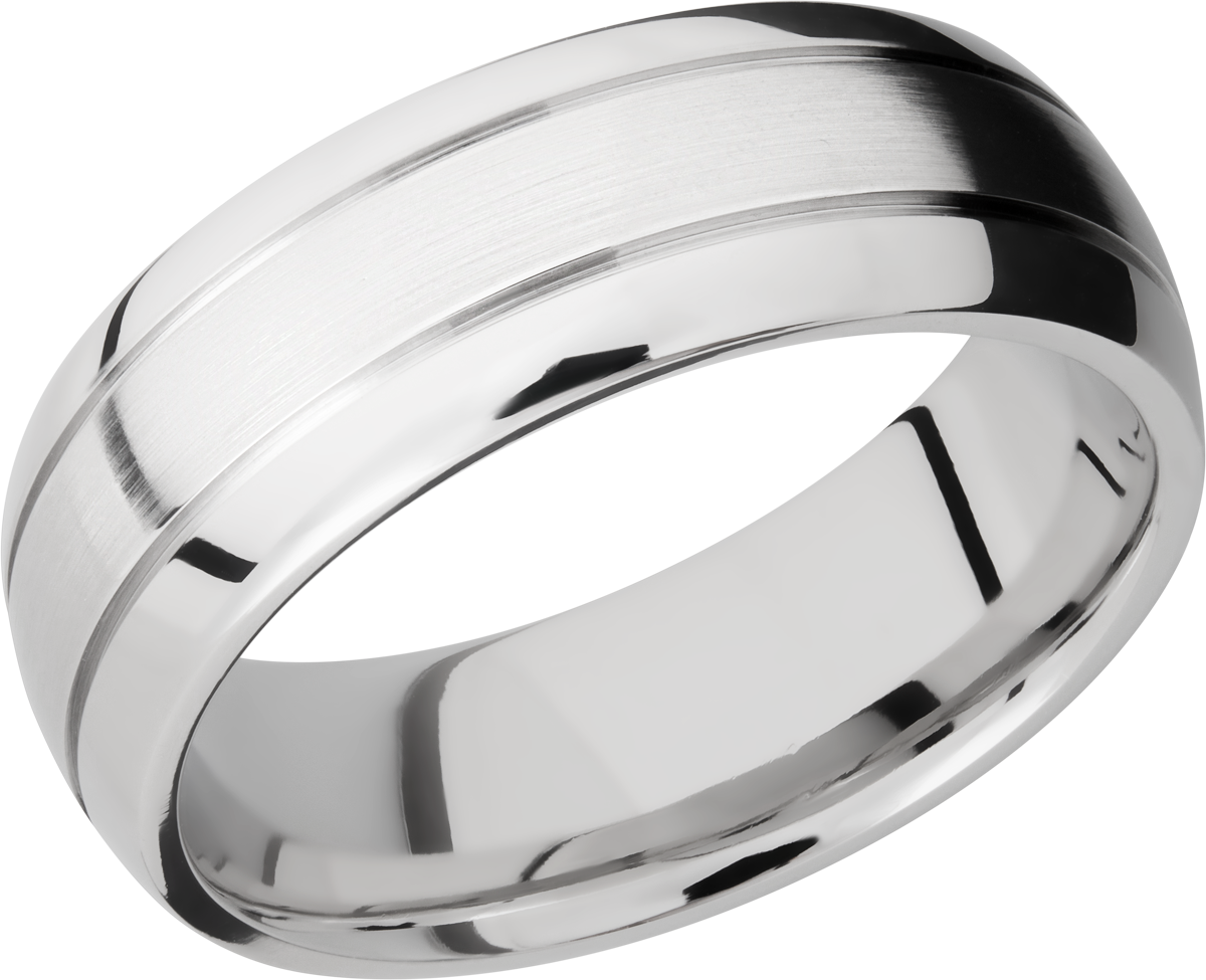 lashbrook cobalt chrome 8mm domed band