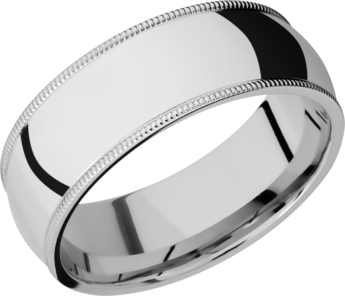 lashbrook cobalt chrome 8mm domed band