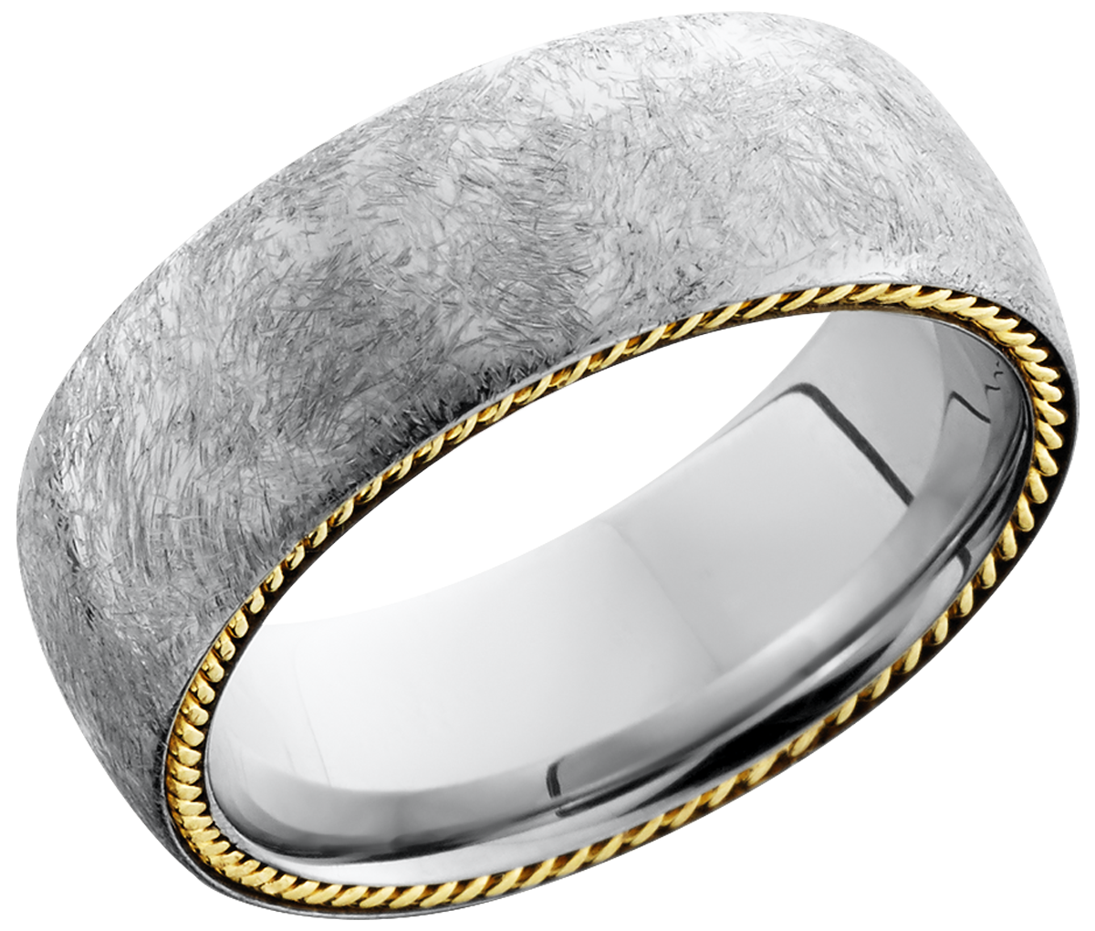 lashbrook cobalt chrome 8mm domed band