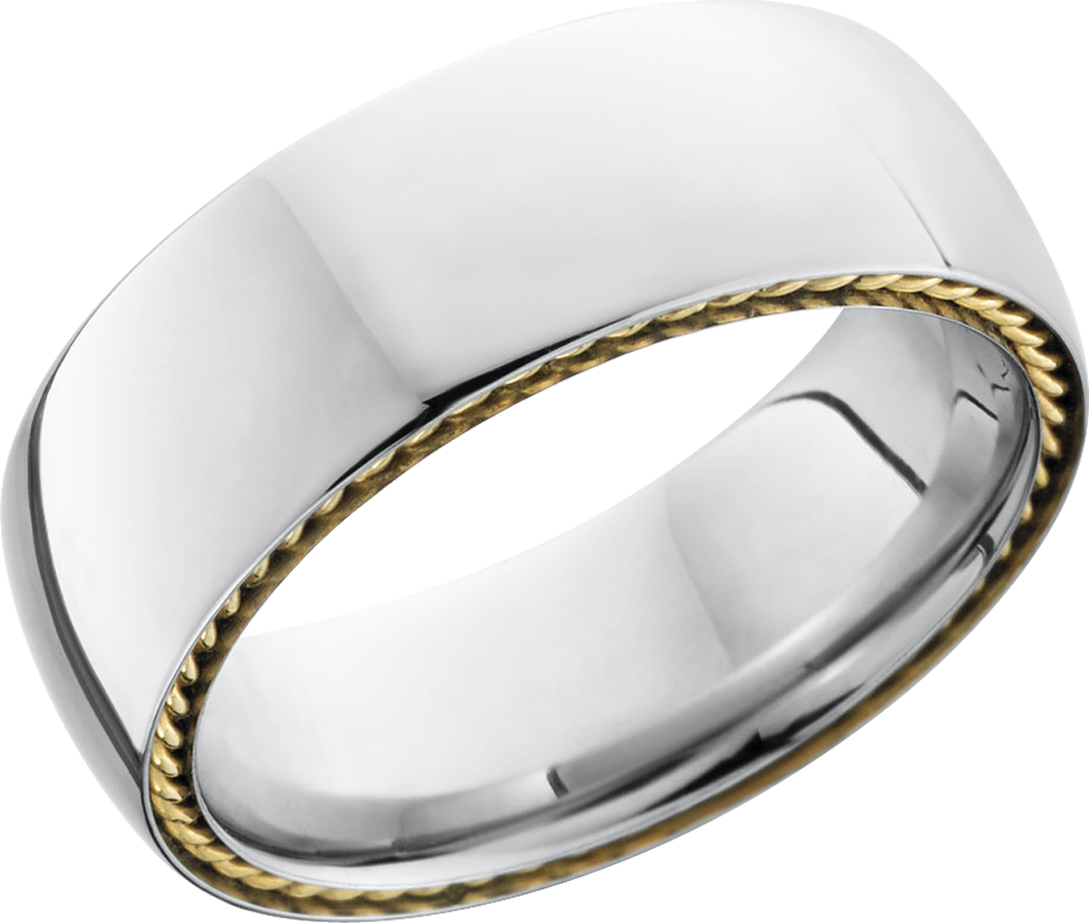 lashbrook cobalt chrome 8mm domed band