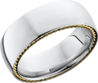 lashbrook cobalt chrome 8mm domed band