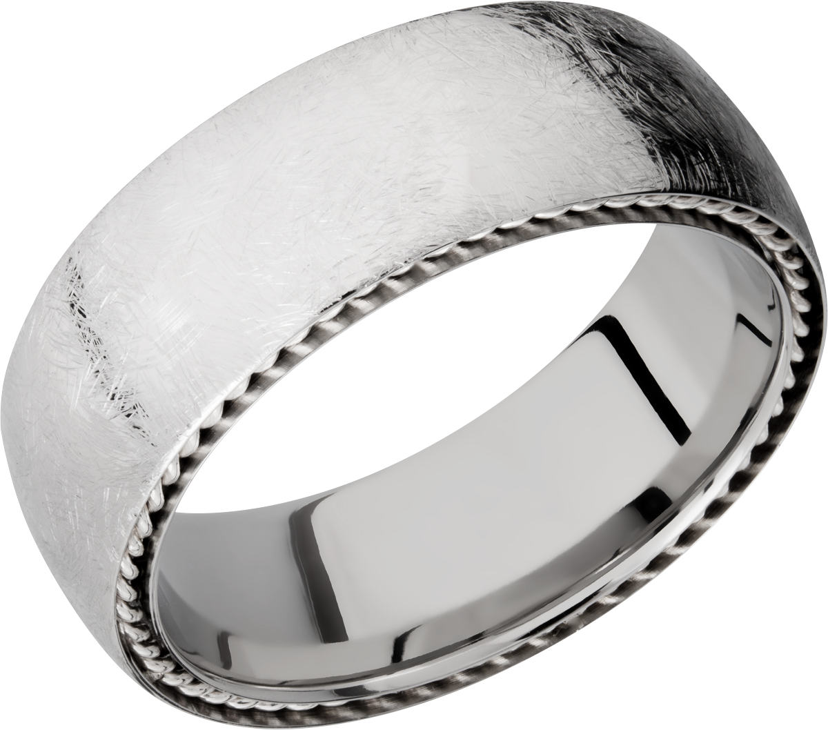 lashbrook cobalt chrome 8mm domed band