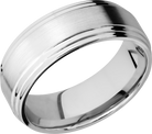 lashbrook classic cobalt chrome 8mm flat band wit two-step edges