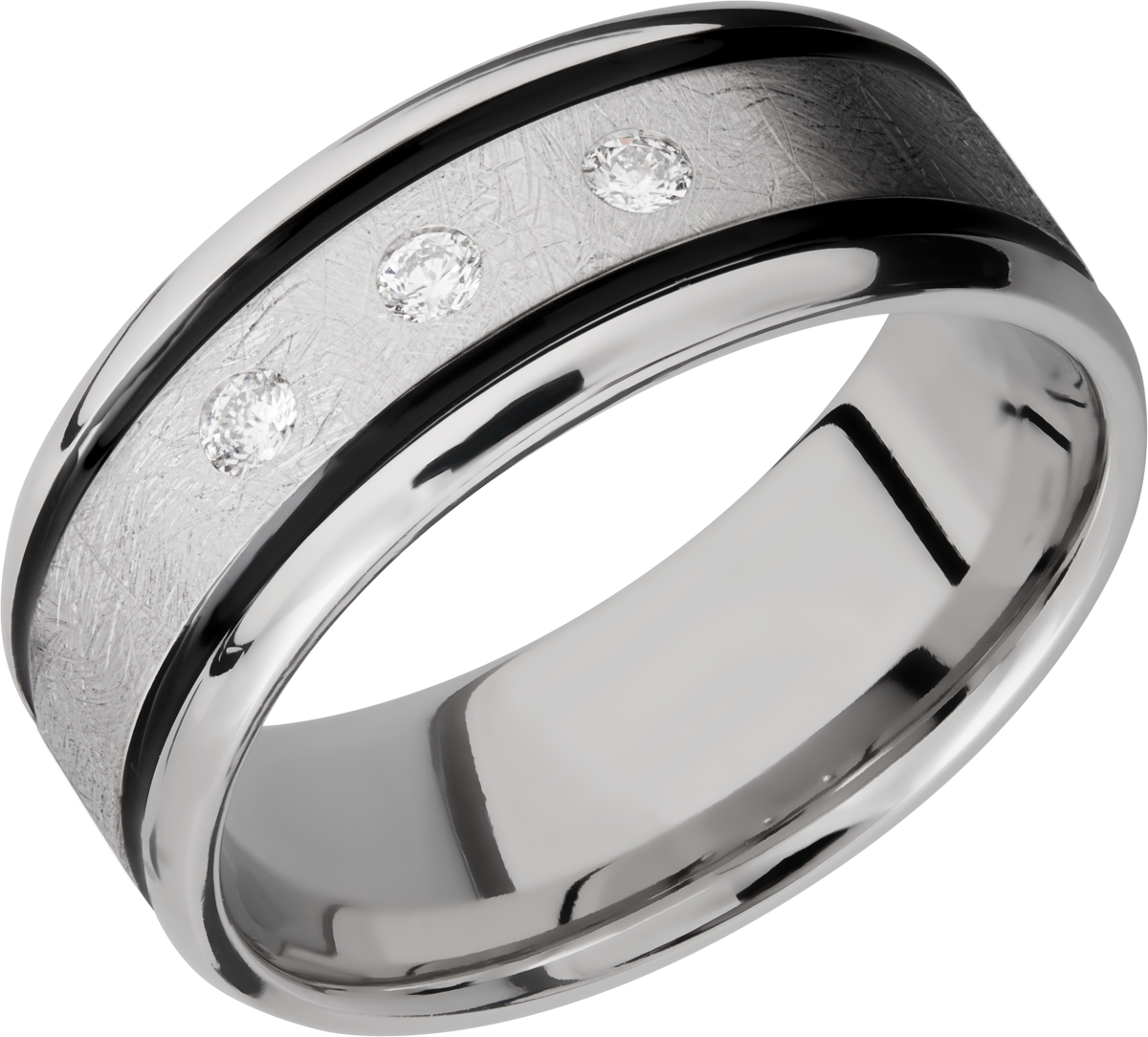 Cobalt Chrome 9Mm Beveled Band Lashbrook Diamond Vault of Troy
