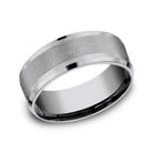 grey tantalum comfort-fit wedding band