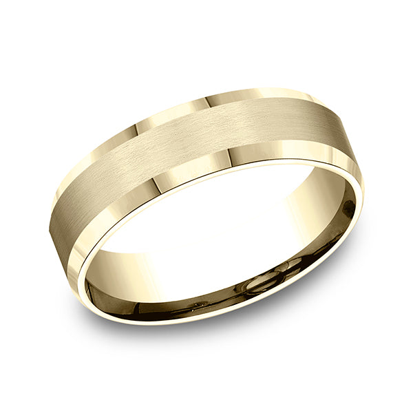 comfort-fit design wedding band