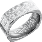 lashbrook damascus handmade 8mm zebra damascus steel flat square band