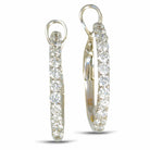 frederic sage diamond hoops white gold earrings e2330-w diamond hoop earrings