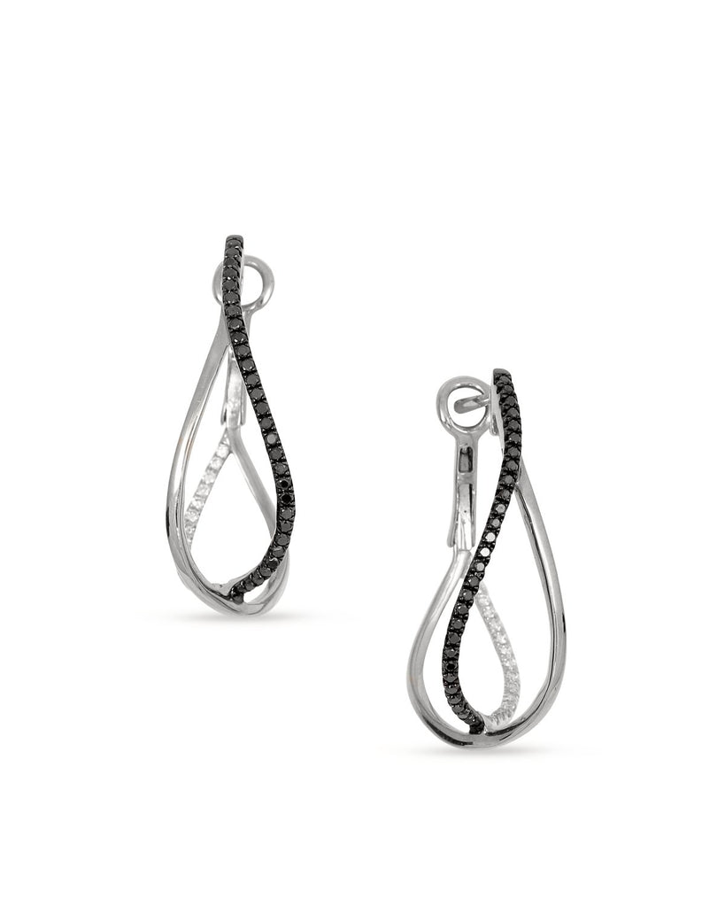 frederic sage diamond hoops white gold earrings e2403kw-w crossover hoop earrings