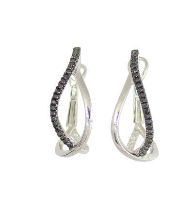frederic sage diamond hoops white gold earrings e2463kw-w crossover hoop earrings