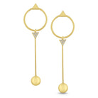 e6608 kc design diamond geometric dangle earrings set in 14 kt. gold