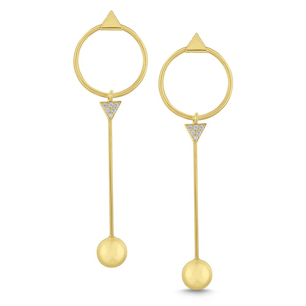 e6608 kc design diamond geometric dangle earrings set in 14 kt. gold