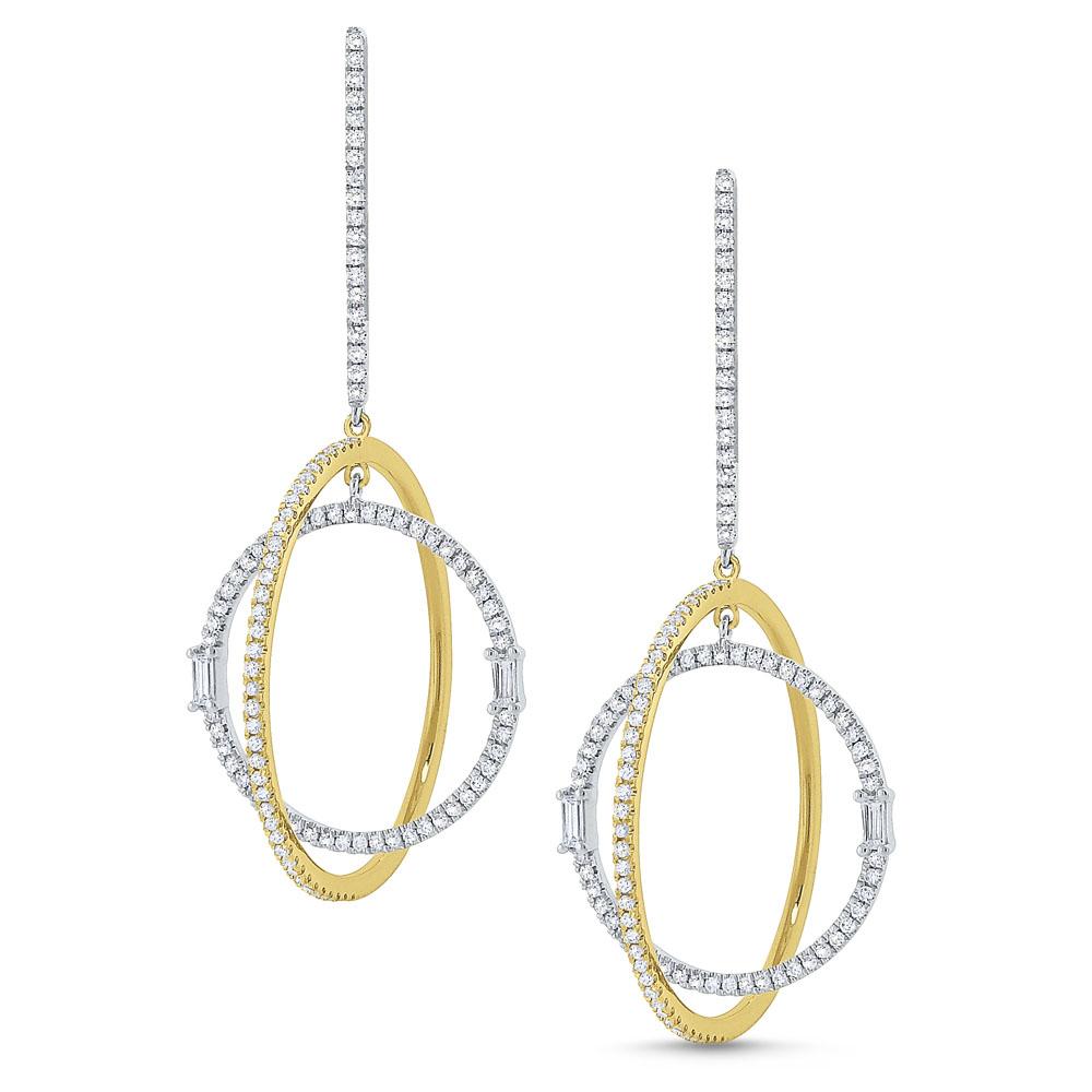 e6641 kc design diamond orbit earrings set in 14 kt. gold
