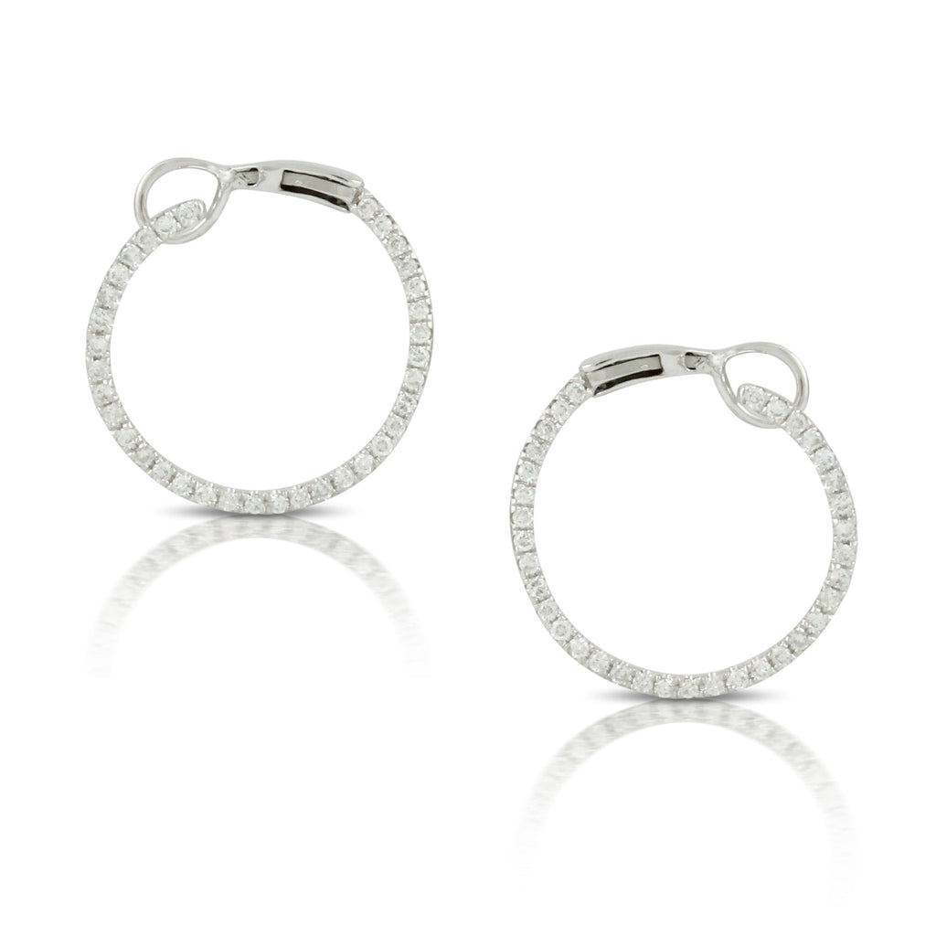 doves diamond fashion collection 18k white gold diamond earring E6849