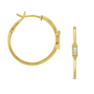 e7017 kc design diamond art deco hoop earrings set in 14 kt. gold
