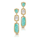 doves amazon breeze collection 18k yellow gold diamond earring E7061AZMP