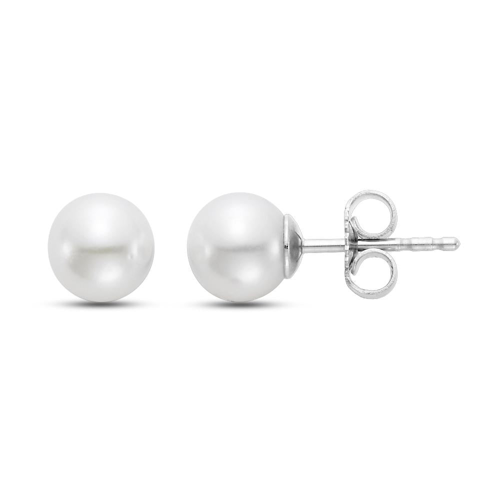 7-7.5mm Akoya pearl stud earrings