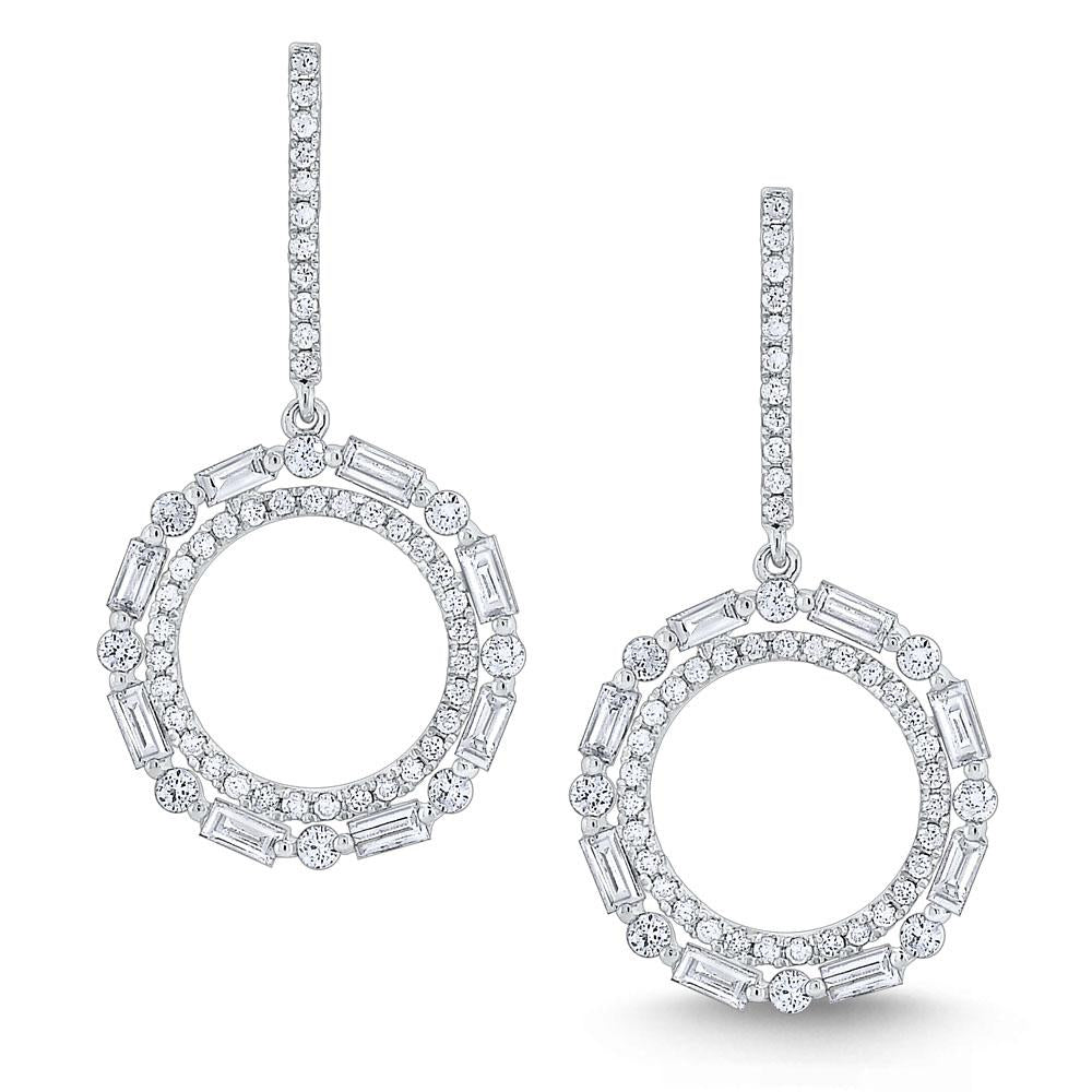 e7383 kc design diamond metropolis circle earrings set in 14 kt. gold