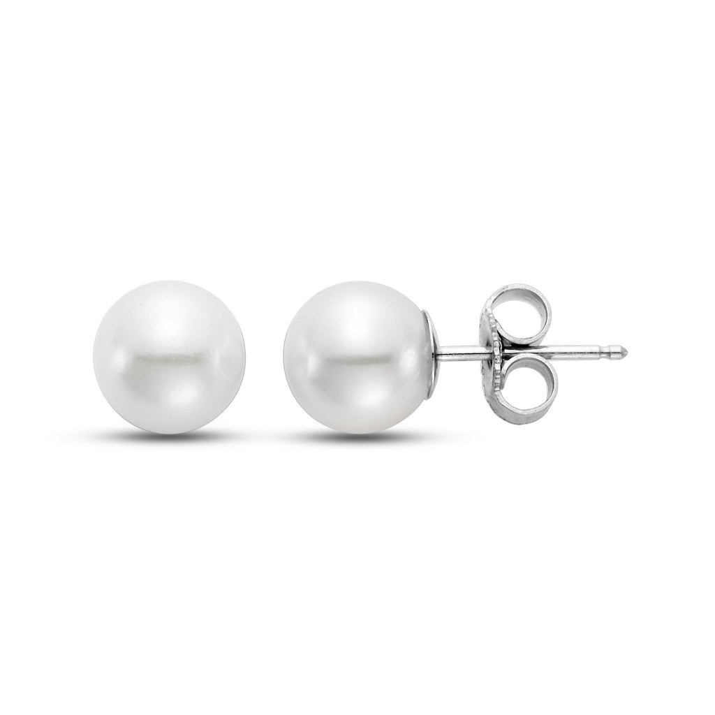 7.5-8mm Akoya pearl stud earrings