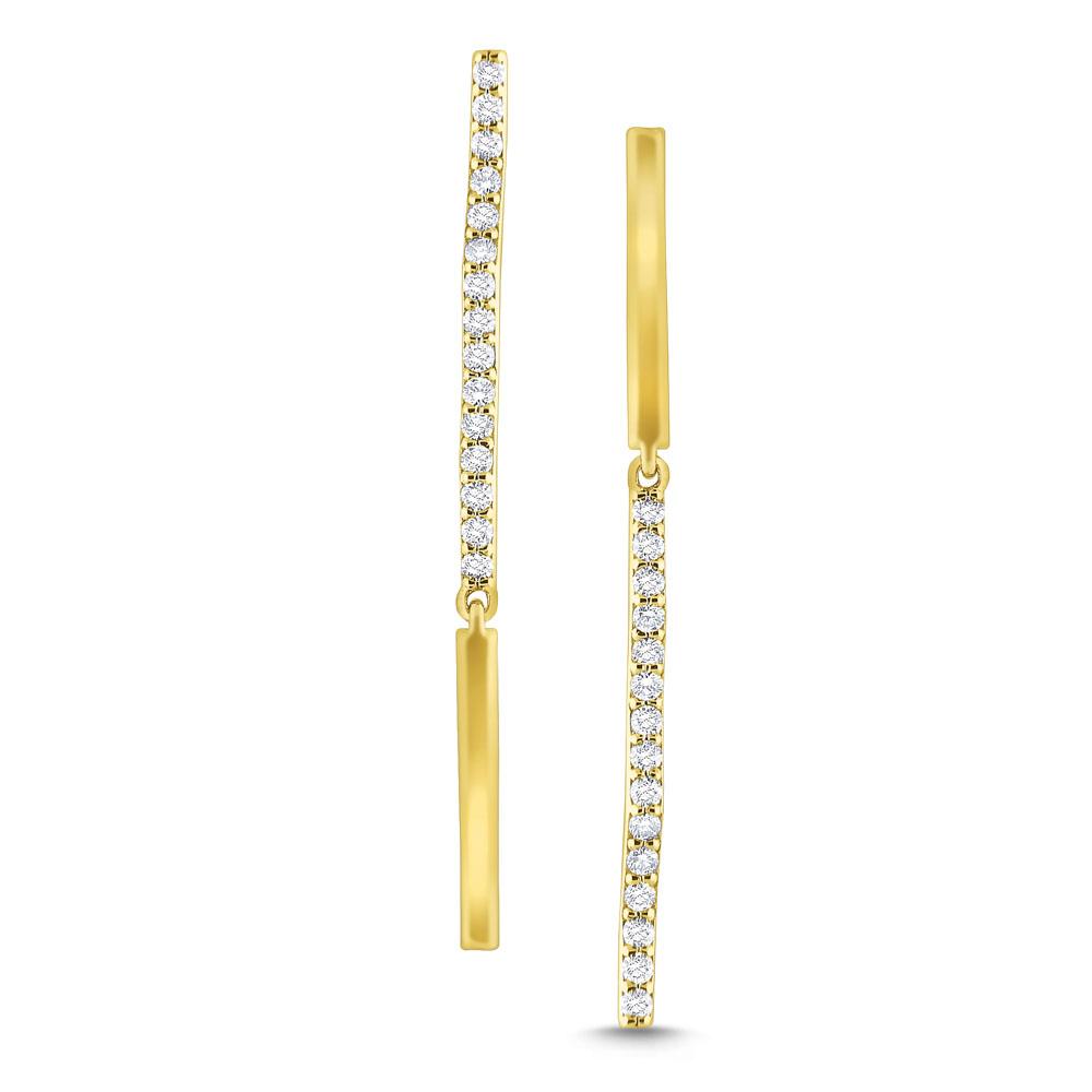 e7890 kc design 14k gold and diamond line earrings