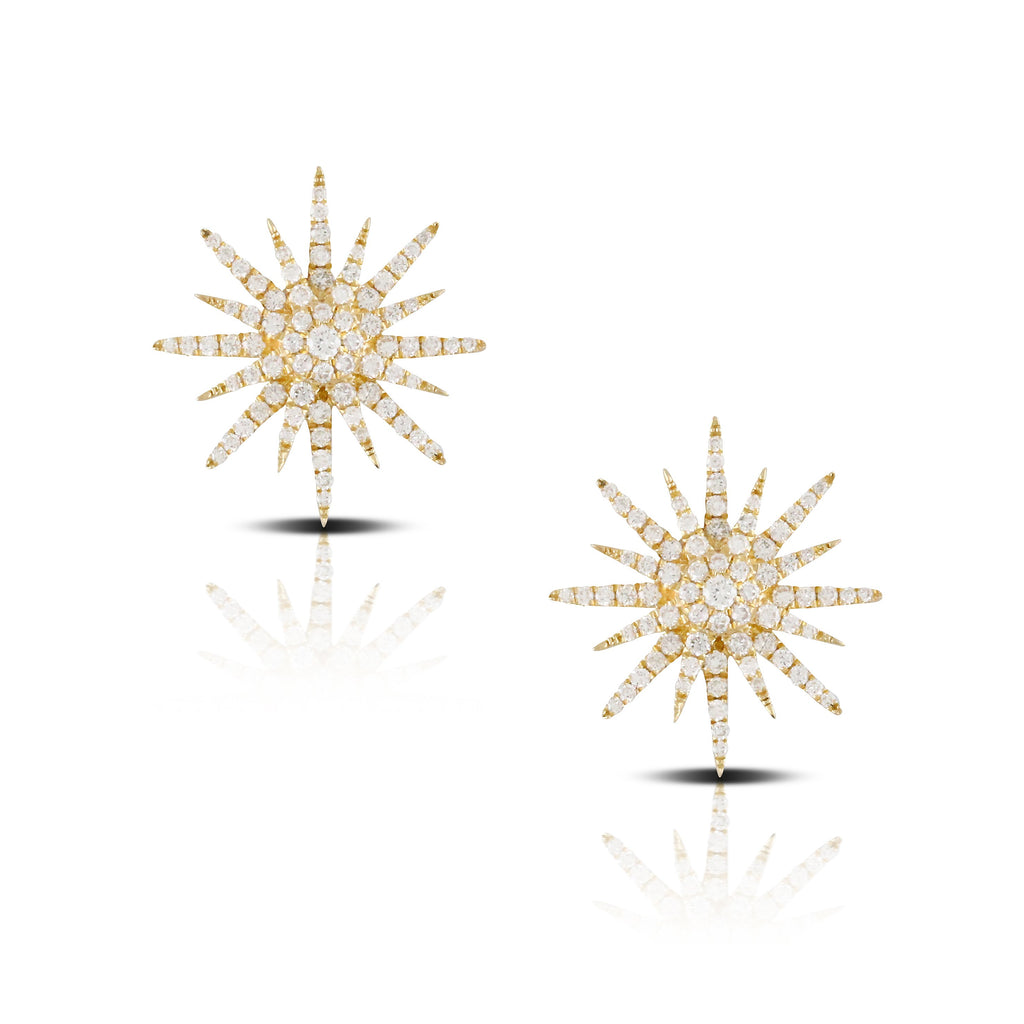 doves diamond fashion collection 18k yellow gold diamond earring E8571
