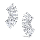 e8617 kc design 14k gold and diamond mosaic fan earrings