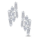 e8627 kc design 14k gold and diamond mosaic stud earrings