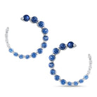 e8655 kc design diamond and blue sapphire ombre arc earrings