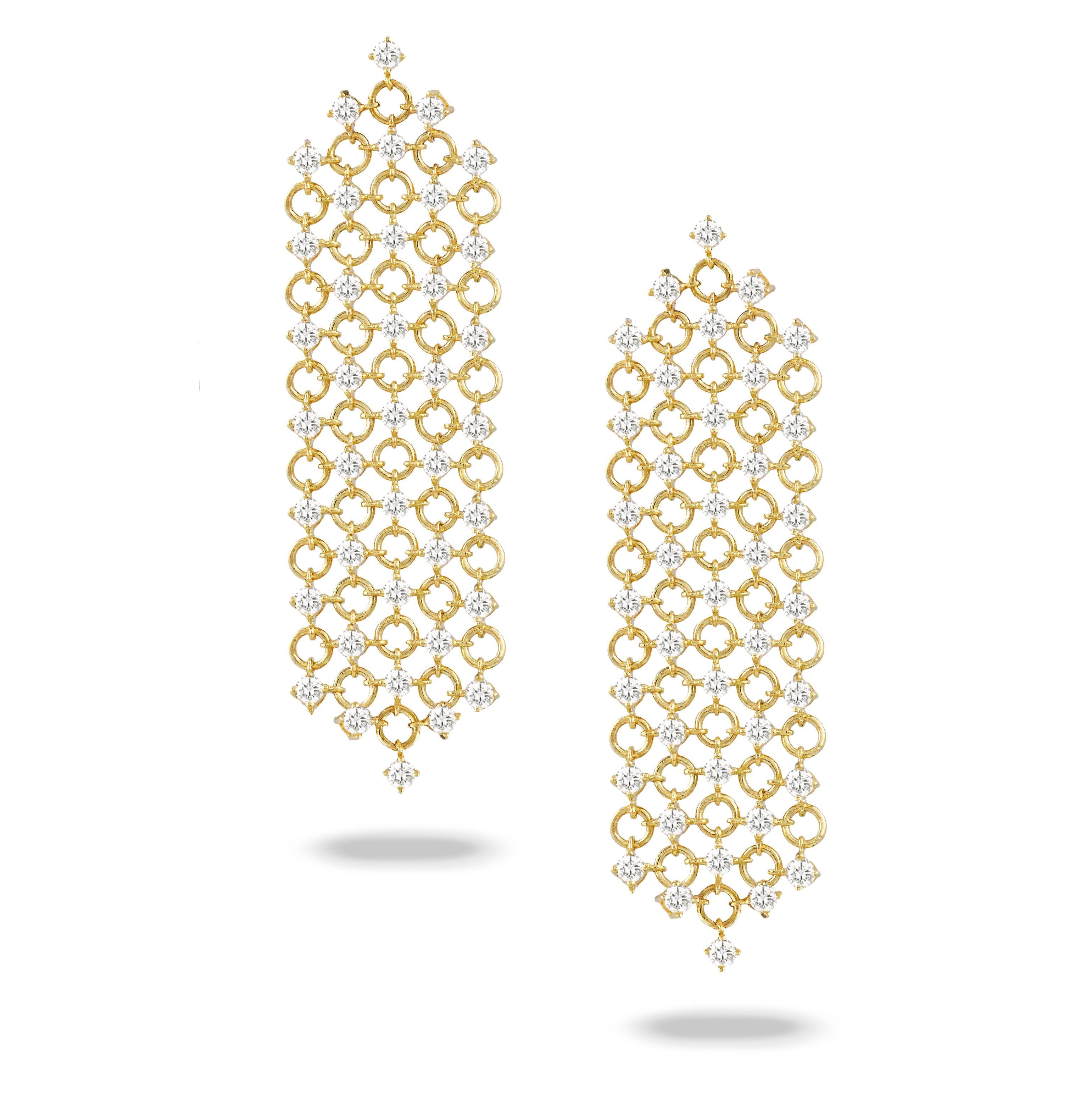 doves diamond fashion collection 18k yellow gold diamond earring E8783