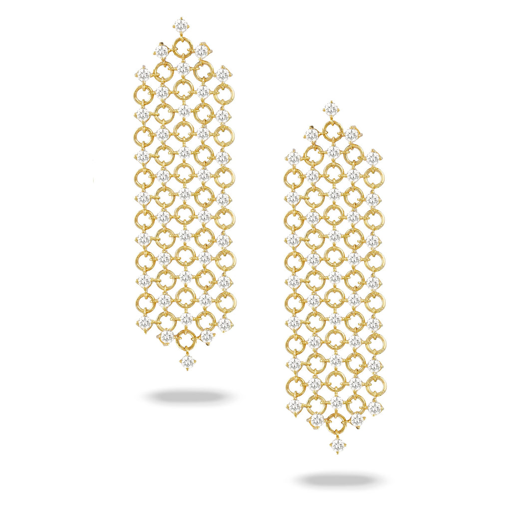 doves diamond fashion collection 18k yellow gold diamond earring E8783