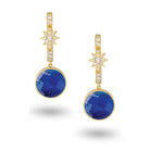 doves royal lapis collection 18k yellow gold diamond earring E8932LP