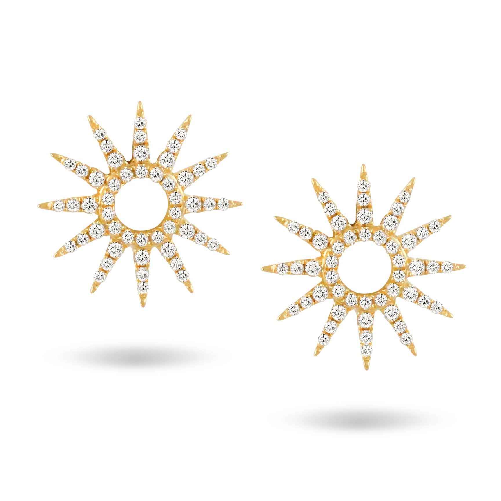 doves diamond fashion collection 18k yellow gold diamond earring E8965-1