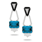 doves london blue collection 18k white gold diamond earring E8999BOLBT