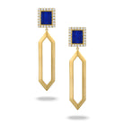 doves royal lapis collection 18k yellow gold diamond earring E9004LP